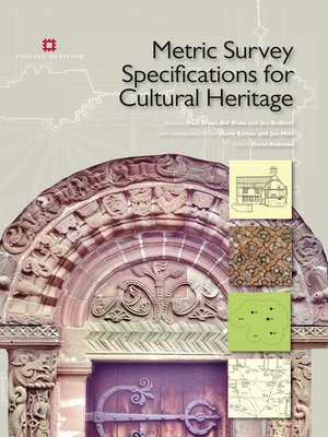 cover image of Metric Survey Specifications for Cultural Heritage